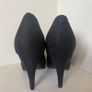 New Look wide-fit high heel black suede shoes. Size UK5 Image 3