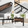3ft Single Bed Frame with Storage Headboard Image 9