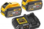 DeWalt 54v FlexVolt 2 x 9Ah Batteries and Fast Charger