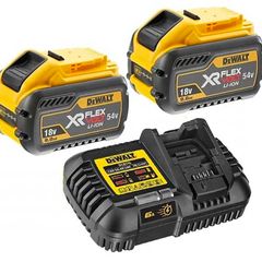 DeWalt 54v FlexVolt 2 x 9Ah Batteries and Fast Charger