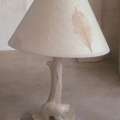Rare Vintage Gorski Design Porcelain Polar Bear Table Lamp