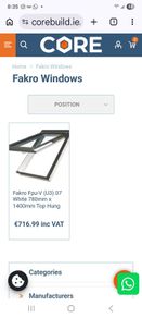 Fakro roof windows 780x160