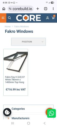 Fakro roof windows 780x160