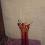 Mid Century Glass Swung Vase Image 3