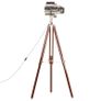 Tripod Floor Lamp Solid Mango Wood 180 cm Image 3