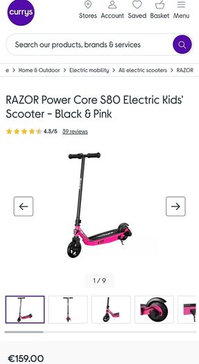 Kids electric scooter