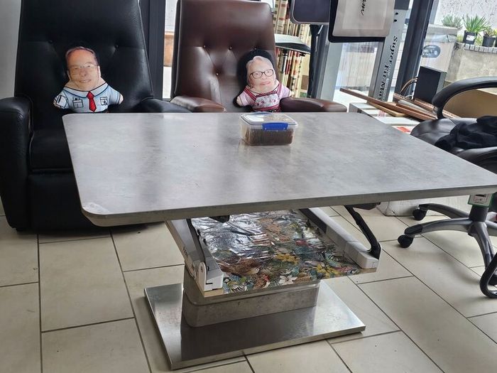 Height-adjustable dinner-coffee Table