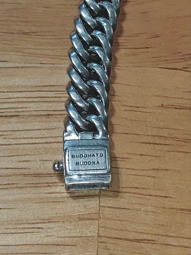 Buddha to Buddha Sterling Silver Chain Bracelet