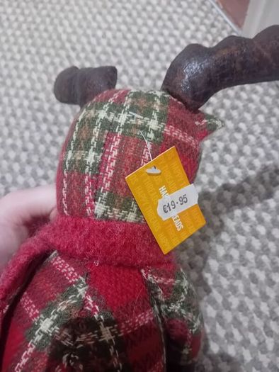 2 x carraig donn christmas ornaments owl and reindeer
