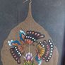A pair of Vintage handpainted Peepal Leaf Paintings Image 7