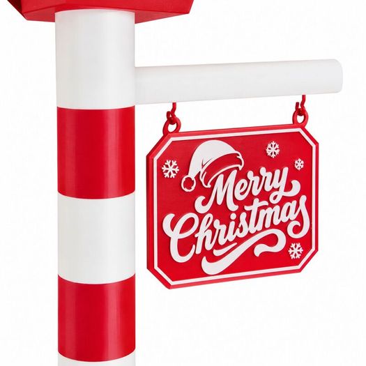 Personalised Christmas Street Lamp with LED Light, 60 cm 3D