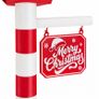 Personalised Christmas Street Lamp with LED Light, 60 cm 3D Image 3