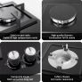 Glass gas hob 5 burners Image 7