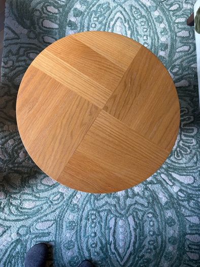Round side tables x 2