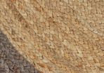 Handmade Rug Jute with Grey Border 150 cm
