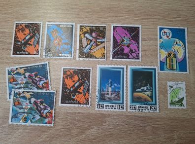 North Korea / DPR of Korea Stamp lot, cancelled, topic space - free standard postage