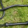 100" Plaits Genuine Top Grain Leather Heavy Duty Bullwhip Professional BULLWHIP Cracking Farm Gift , Fetish Toy Image 3