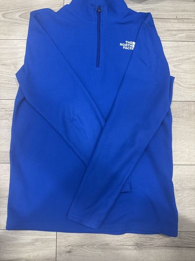 The North Face Blue 1/4 Zip Fleece (size: boys XXL)