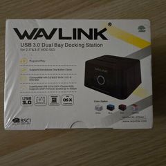 BNWT  Wavlink USB 3.0 Dual Bay Hard Drive Docking station