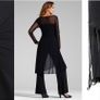 Brand new BPC 2 pieces black set trousers stretch and dress with lace perfect for any occasion size UK22/24 EUR50/52 Tall Image 2
