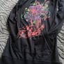 Long Black Hoodie.   Size 8 Image 2
