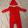 Baby 3-6mo Santa Outfit with hat Image 5