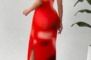 Brand new Red tie dye summer dress size 10