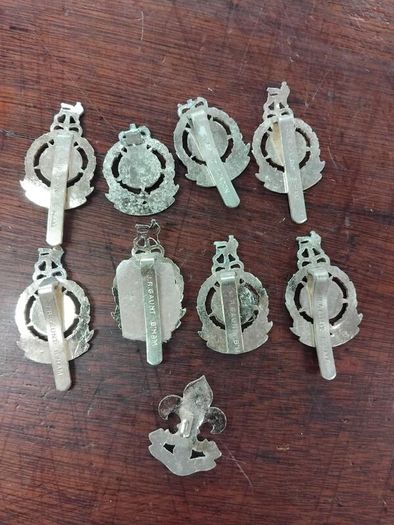 Vintage Metal Army Badges