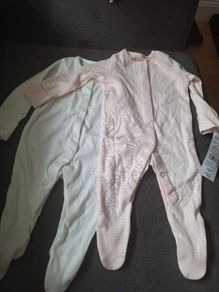 Baby Growsuit/Sleepsuit x 2
