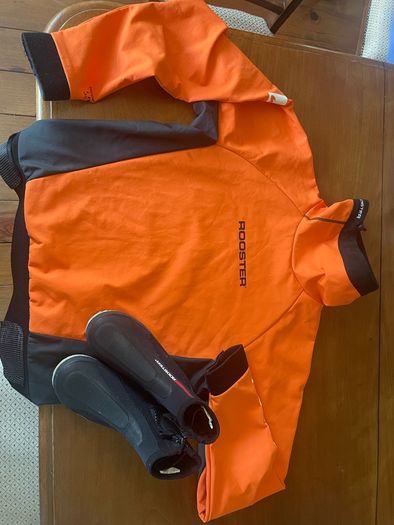 Sailing cag and boots