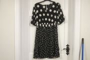 Black polka dot   size 14
