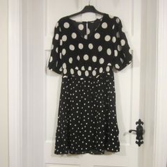 Black polka dot   size 14