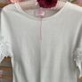 T-shirt statement top savida 100% cotton size xsmall Image 6