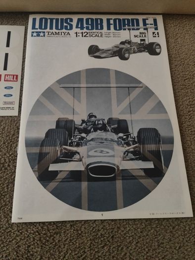 Tamiya 1/12 Lotus 49B Ford F-1 1969 G.Hill. Formula 1. 12004