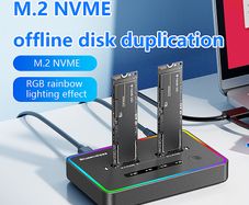 NVME SSD clone duplicator cloner copy M.2 Dock