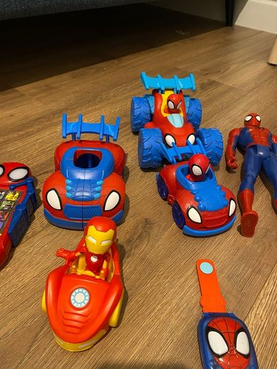 bundle of spiderman toys