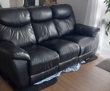 3 Seater Reclining Leather Sofa
