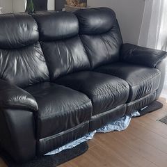 3 Seater Reclining Leather Sofa