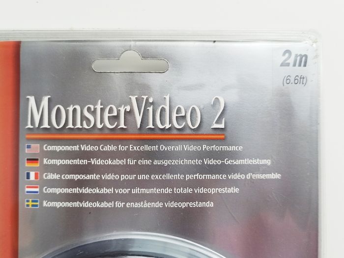 Monster Video2 high performance audio cable 2m (6.6ft) gold plated 24K