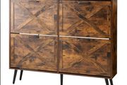 Shoe Cabinet with 4 Flip Drawers