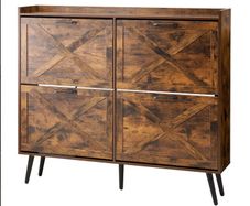 Shoe Cabinet with 4 Flip Drawers