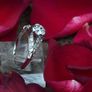 Antique Art Deco Diamond Solitaire Ring - 18ct white Gold & Platinum Image 8
