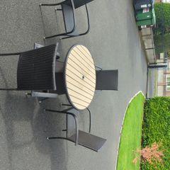 Patio table and 4 chairs