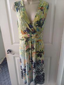 Taifun Multicoloured Dress  Size16