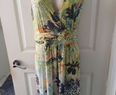 Taifun Multicoloured Dress  Size16