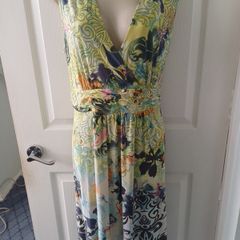 Taifun Multicoloured Dress  Size16