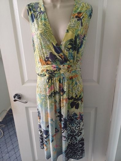 Taifun Multicoloured Dress  Size16