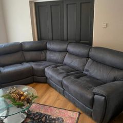 Charcoal Fabric Corner Sofa ( open to offers)