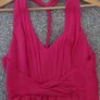 Beautiful Dress, Fuschia, 100% silk, like new, Size 10 Image 7