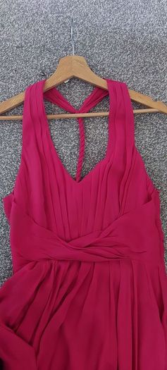 Beautiful Dress, Fuschia, 100% silk, like new, Size 10